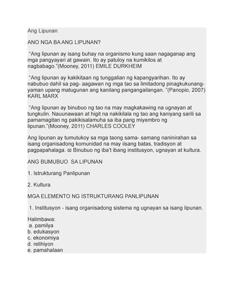Ano nga ba ng G.